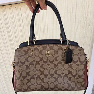 Coach Carryall In Colorblock Signature Canvas